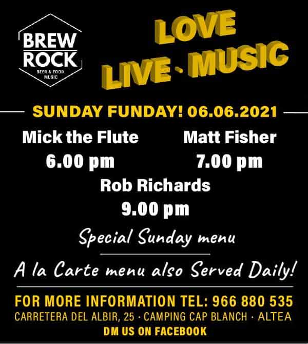 Brew Rock Sunday Funday